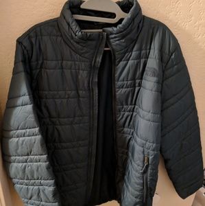 TNF Blue puffer